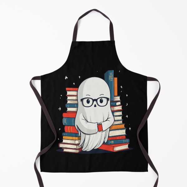 Item preview, Reading Halloween Ghost Buchliebhaber Style designed and sold by LuminOrb.