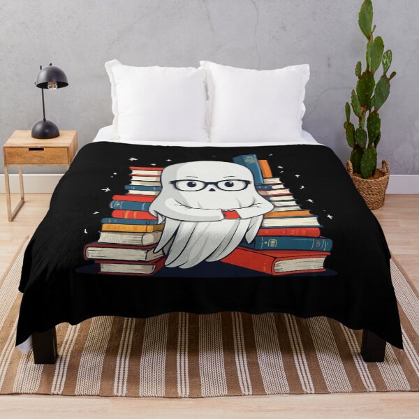Item preview, Reading Halloween Ghost Buchliebhaber Style designed and sold by LuminOrb.