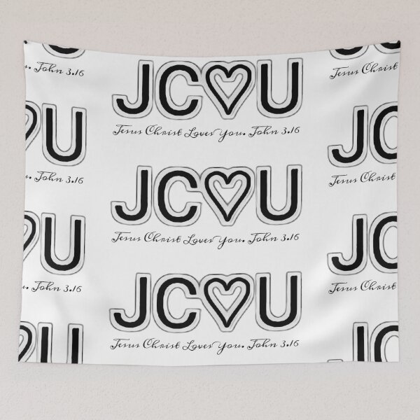 Item preview, JC♡U - Jesus Christ Loves You  designed and sold by Kangaroo Sun.