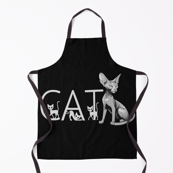 Item preview, Gray Black Sphynx Cat with CAT Text designed and sold by InnovyaDesigns.