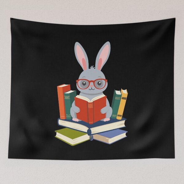 Item preview, Reading Bunny Bookworm Cute Bunny Design designed and sold by LuminOrb.