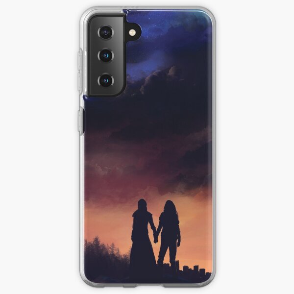 La tierra se encuentra con el cielo Funda blanda para Samsung Galaxy
