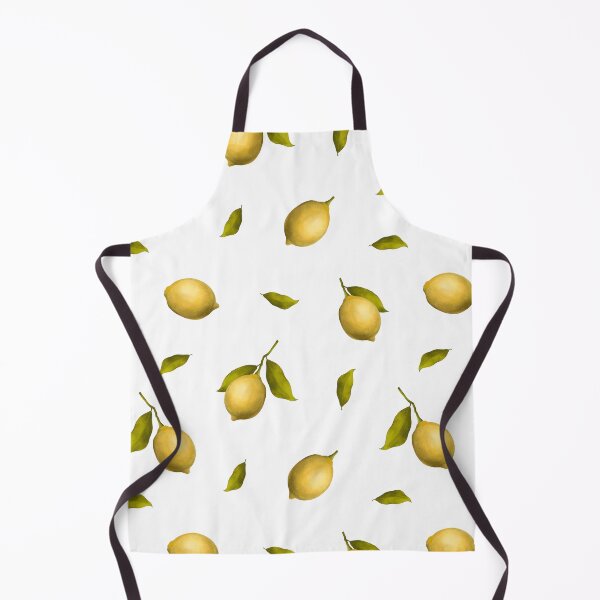 Item preview, Summer Yellow Lemon with bright green leaves, hand draw seamless pattern designed and sold by GorXena.