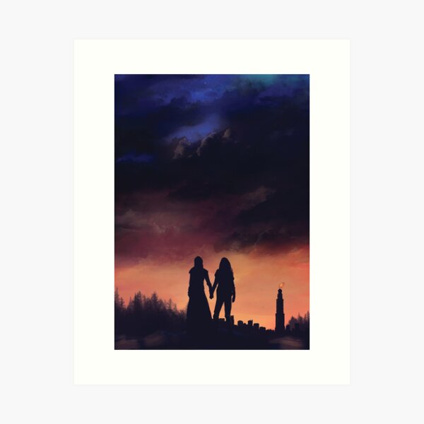Earth meets the Sky Art Print