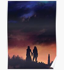 Die Erde trifft den Himmel Poster