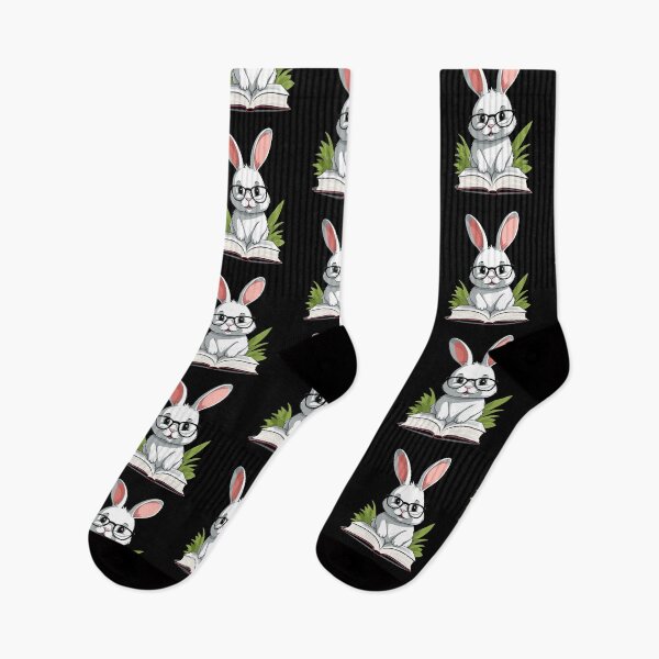 Item preview, Reading Bunny Enthusiastic Book Lover designed and sold by LuminOrb.