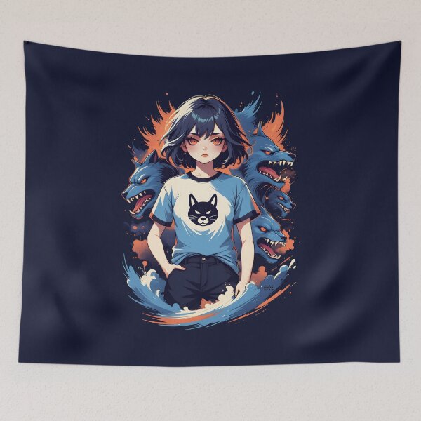 Item preview, Kat girl vs the Wolf Pak designed and sold by Donny-K.