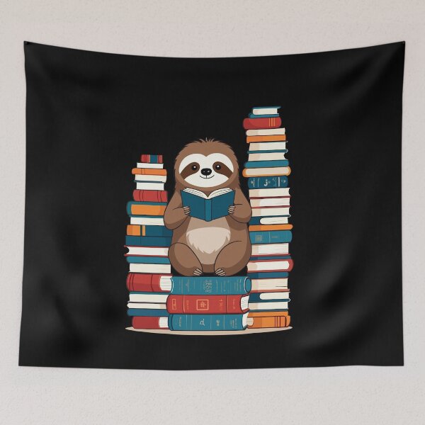 Item preview, Lustiges Buchliebhaber Faultier Niedliches Bücher designed and sold by LuminOrb.