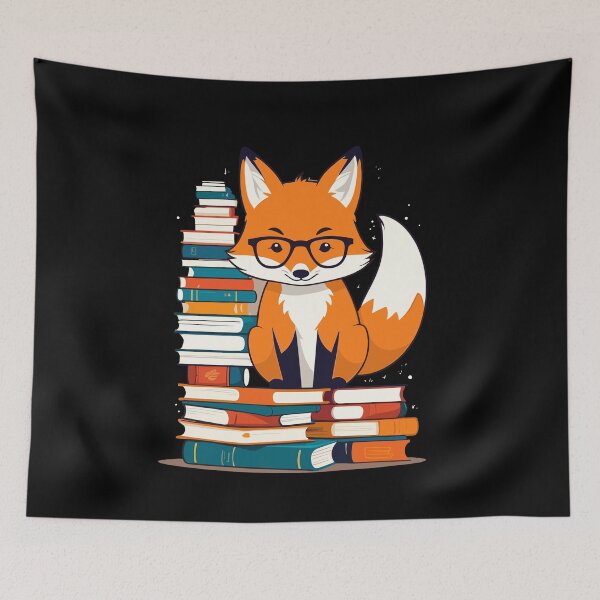 Item preview, Cute Fox Bookworm Funny Reading Lover Design designed and sold by LuminOrb.