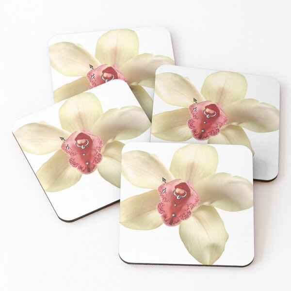 Item preview, yellow orchid with piercings designed and sold by esk1ss.
