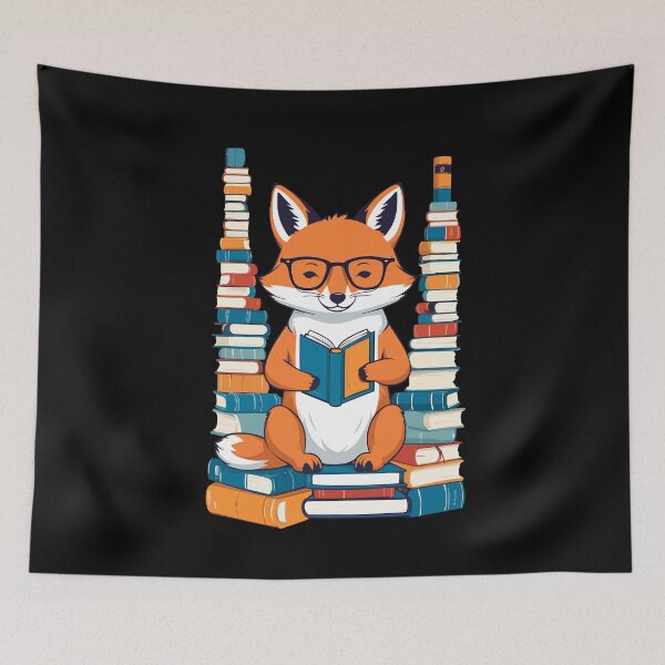 Item preview, Niedlicher Buch Liebhaber Bücherwurm Fuchs Lustig designed and sold by LuminOrb.