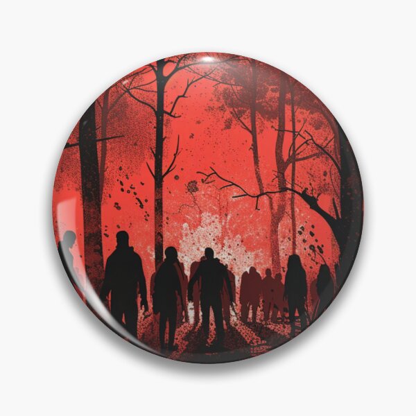 Item preview, Eclipse de luna de sangre en el bosque encantado de zombies designed and sold by Nightarcade.