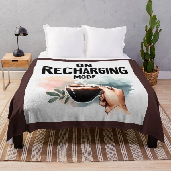 Item preview, On Recharging Mode Coffee Cup Quote designed and sold by Nanthanon.