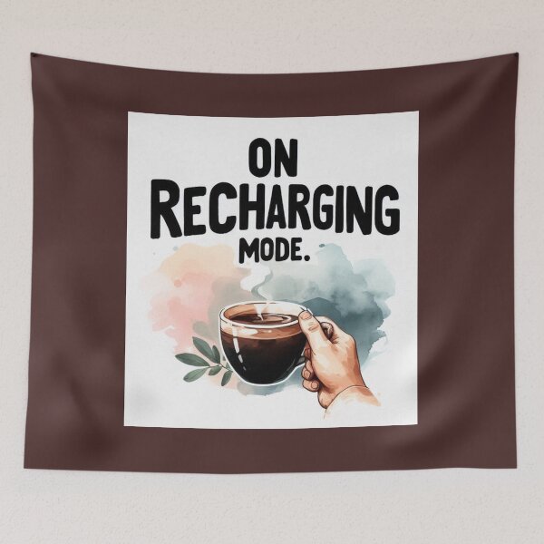 Item preview, On Recharging Mode Coffee Cup Quote designed and sold by Nanthanon.