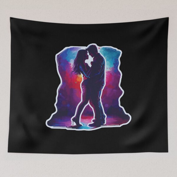 Item preview, Passionate Couple Dance, Watercolor Style designed and sold by TheDarkStone.