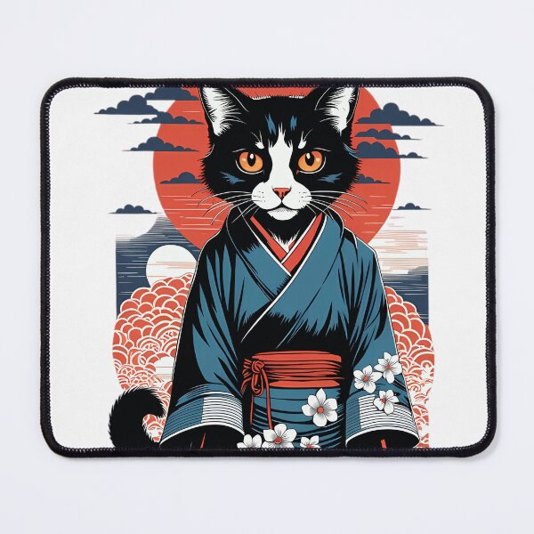 Item preview, Kawaii cat in Japanese kimono designed and sold by gillonzpw31.