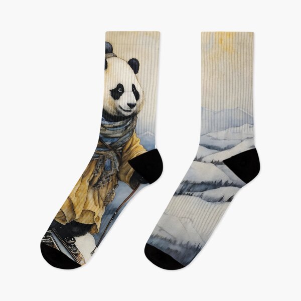 Item preview, funny panda skiing, winter designed and sold by Mauswohn.