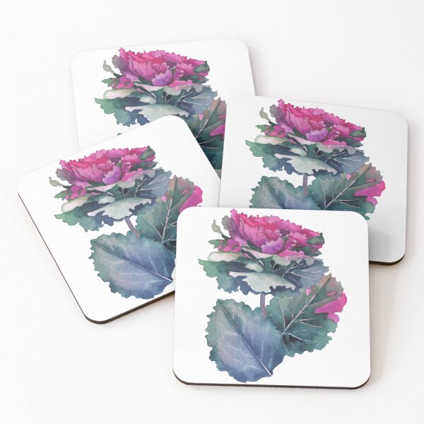 Item preview, Watercolor flowering Kale designed and sold by Ekaterina Glazkova.