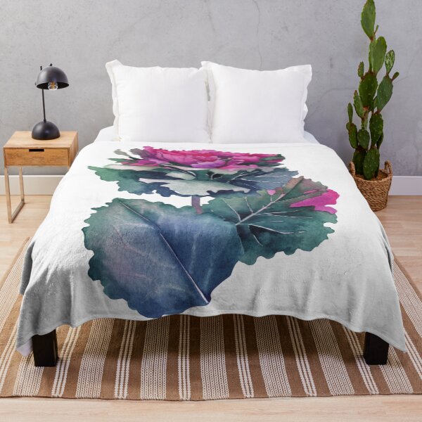 Item preview, Watercolor flowering Kale designed and sold by Ekaterina Glazkova.