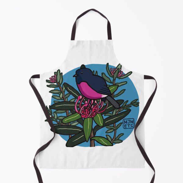 Item preview, Pink Robin on Tasmanian Warratah designed and sold by MJMETC.