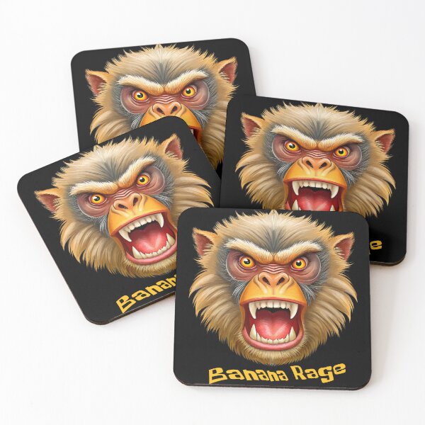 Item preview, Angry Monkey Art - Banana Rage Graphic Design designed and sold by VikArtStudio.