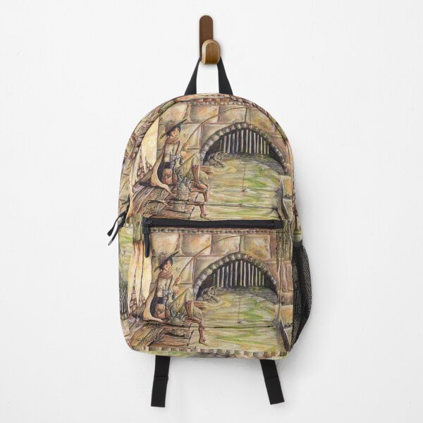 Item preview, Canal Fisher Fantasy Art Print designed and sold by Selfmaiden.