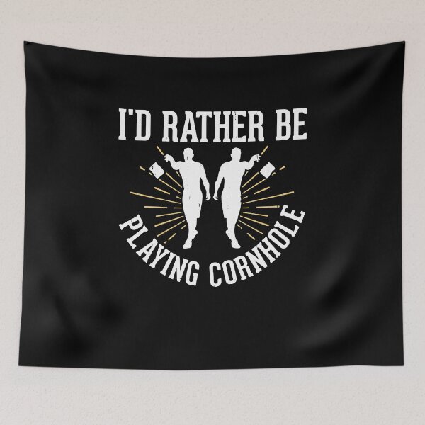 Item preview, I'd Rather Be Playing Cornhole Humor, Cornhole Player, Dummy Boards, Sack Toss Game, Beer Lover, Funny Dad designed and sold by behindthefacts.