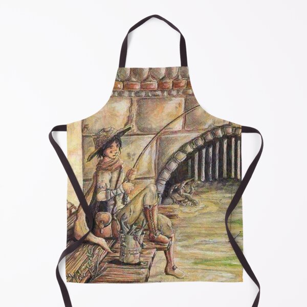 Item preview, Canal Fisher Fantasy Art Print designed and sold by Selfmaiden.