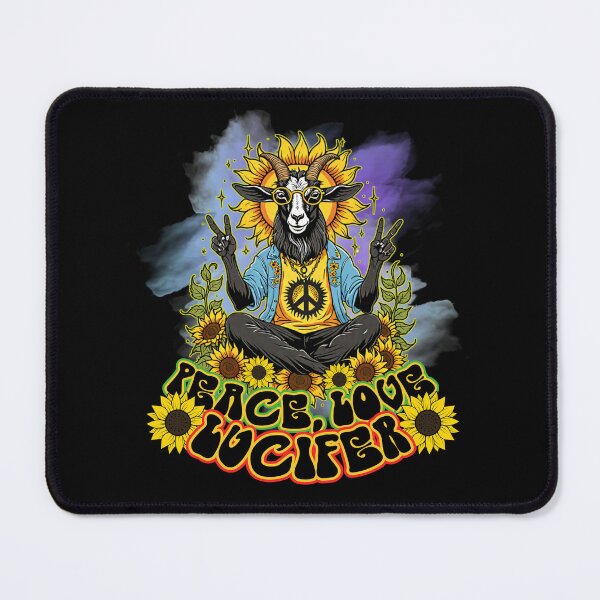 Item preview, Peace Love Lucifer - Hippie Goat designed and sold by sekrecja.