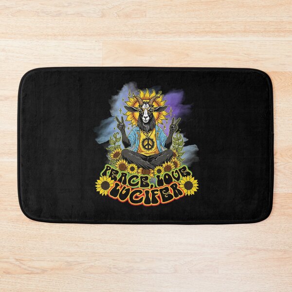 Item preview, Peace Love Lucifer - Hippie Goat designed and sold by sekrecja.