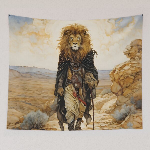 Item preview, Lion wandering in the desert designed and sold by Mauswohn.