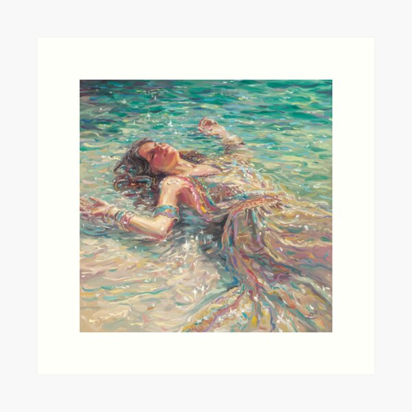 Merging with Water Art Print
