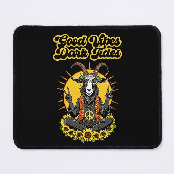Item preview, Good Vibes Dark Tides - Hippie Goat designed and sold by sekrecja.