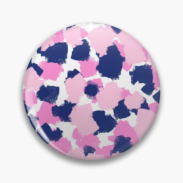 Item preview, Abstract, Pink and Navy Blue, Spotty, Brushstrokes designed and sold by OneThreeSix.