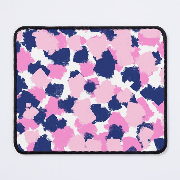 Item preview, Abstract, Pink and Navy Blue, Spotty, Brushstrokes designed and sold by OneThreeSix.