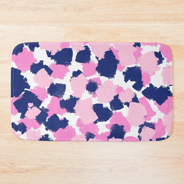 Item preview, Abstract, Pink and Navy Blue, Spotty, Brushstrokes designed and sold by OneThreeSix.