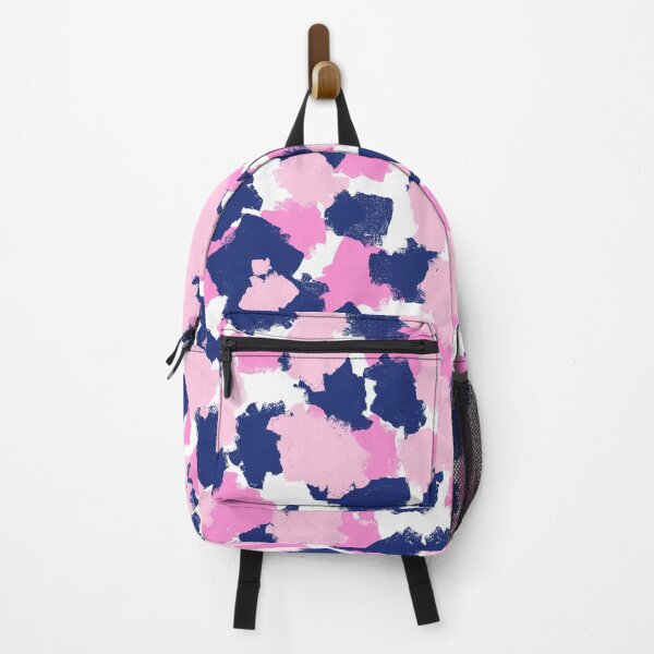 Item preview, Abstract, Pink and Navy Blue, Spotty, Brushstrokes designed and sold by OneThreeSix.