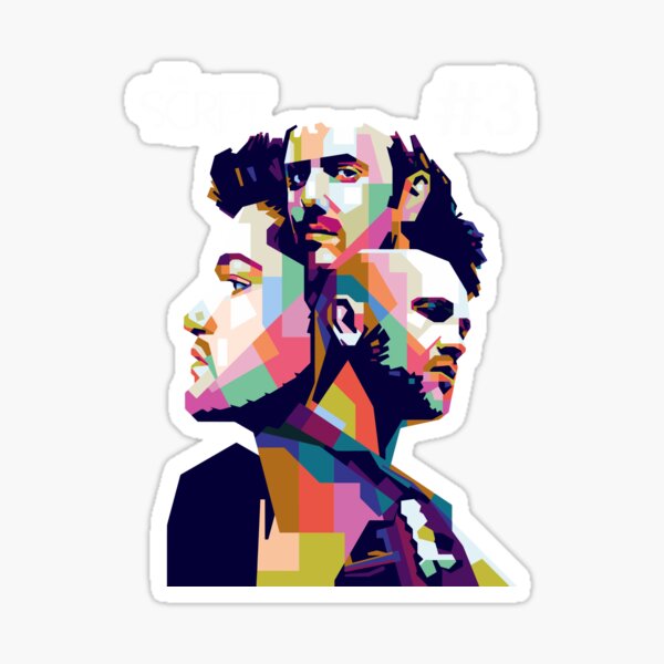 Item preview, The Script Band pop art style designed and sold by GravicPopart21.