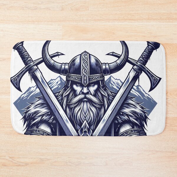 Item preview, Viking logo design with crossed swords designed and sold by Salimgor Hangaround Music.