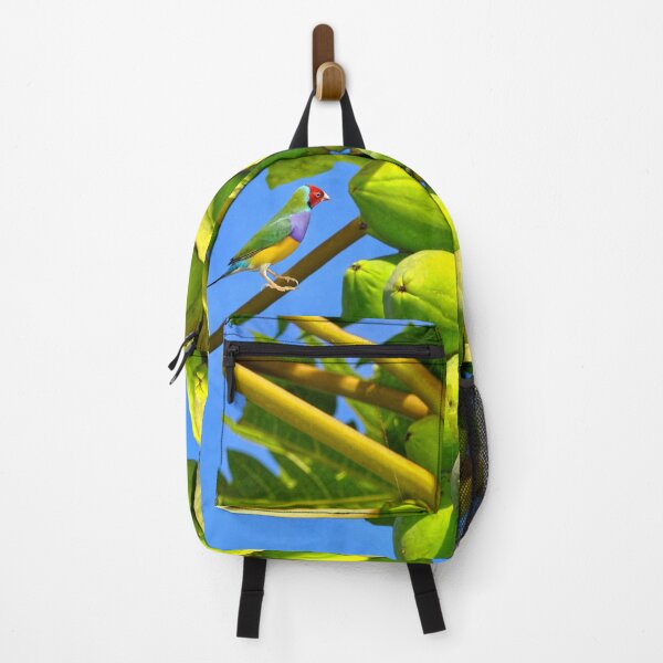 Item preview, Papaya fruits with two Gouldian Finch perched on the tree designed and sold by Peter Etchells.