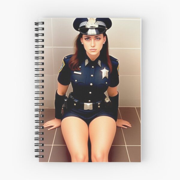 Item preview, Lady Cop Sitting on a Restroom Floor | Digital Art designed and sold by patrickcallan.