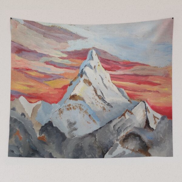 Artikelvorschau, Mount Everest, Malerei, Ölgemälde, Kunst entworfen und verkauft von DonnaBlankaArt.
