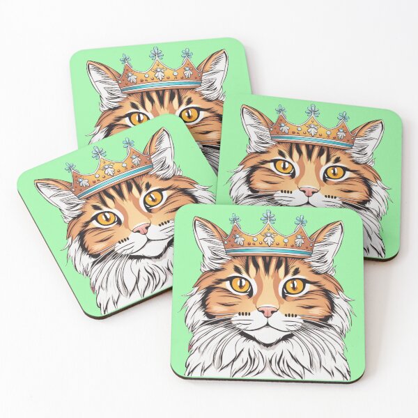 Item preview, "Fresh mint vibes" - Siberian Forest Cat designed and sold by VariousGoodies.
