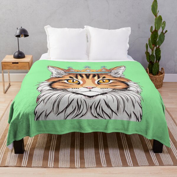 Item preview, "Fresh mint vibes" - Siberian Forest Cat designed and sold by VariousGoodies.