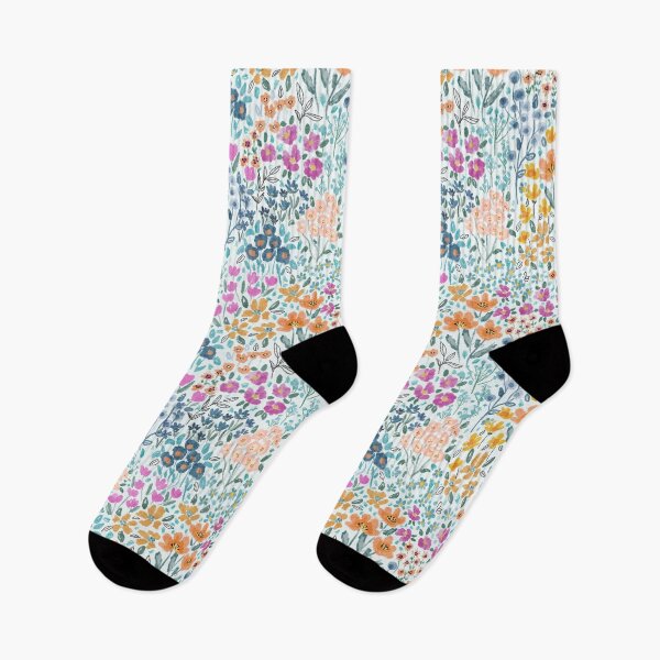 Item preview, Watercolour Ditsy Floral on White Tatra Cottage designed and sold by TatraCottage.