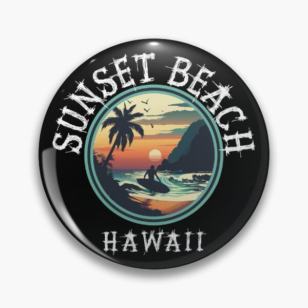 Item preview, Sunset Beach - Hawaii (with White Lettering) designed and sold by VelvetRoom.