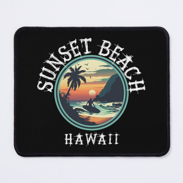Item preview, Sunset Beach - Hawaii (with White Lettering) designed and sold by VelvetRoom.