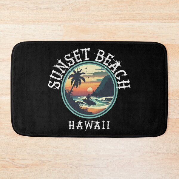 Item preview, Sunset Beach - Hawaii (with White Lettering) designed and sold by VelvetRoom.