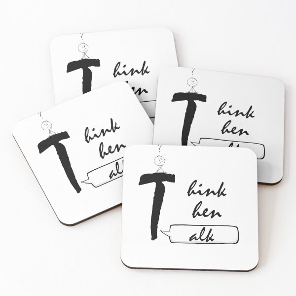 Item preview, think then talk designed and sold by Terlaly.