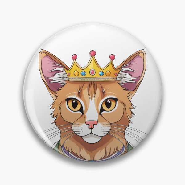 Item preview, "The crowned ones" - Somali cat designed and sold by VariousGoodies.